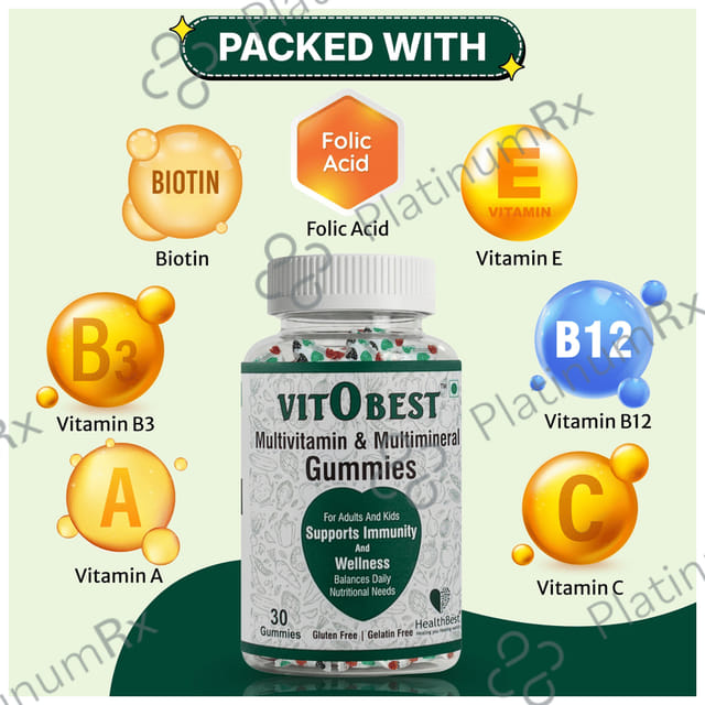 HealthBest VitObest Multivitamin & Multimineral Gummies