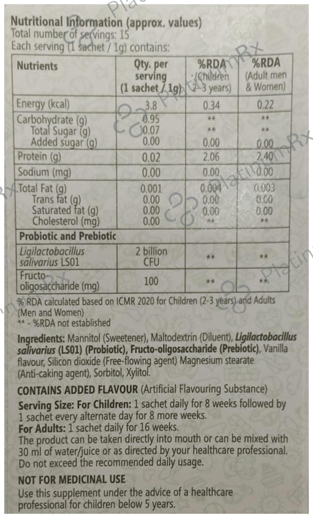 Tep AD Sachet Vanilla 15X1gm