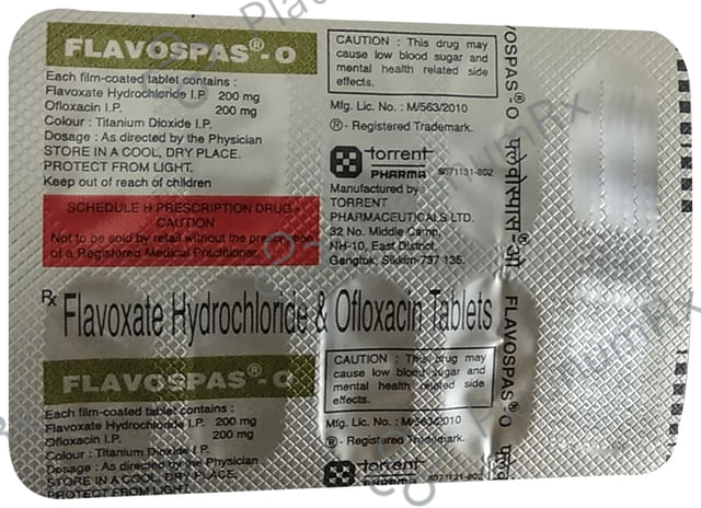 Flavospas O 200 mg/200 mg Tablet
