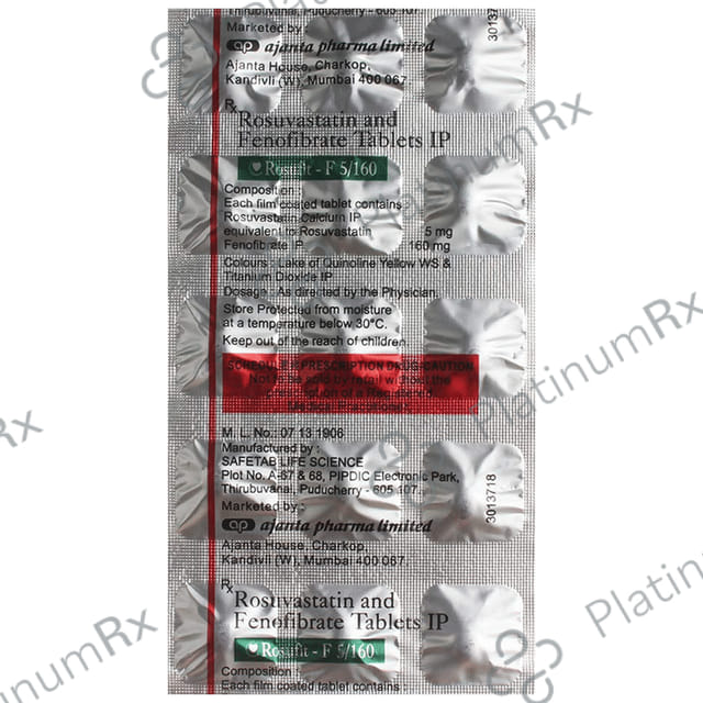 Rosufit F 5/160mg Tablet 15s
