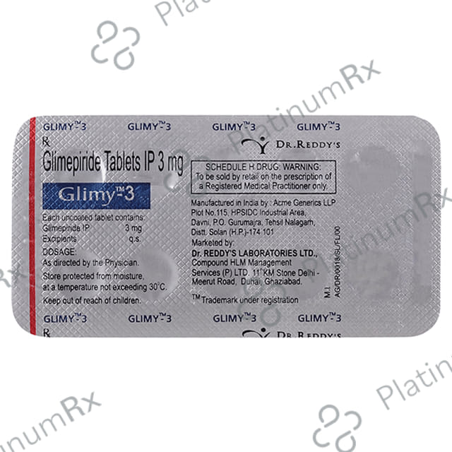 Glimy 3mg Tablet 10s
