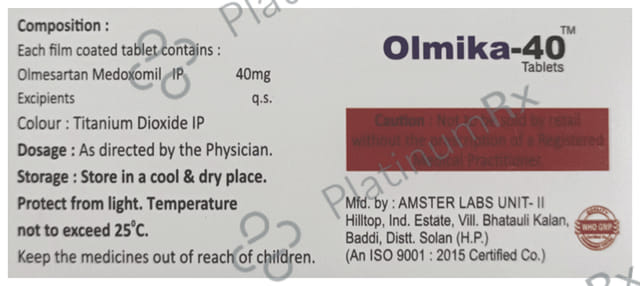 Olmika 40 Tablet