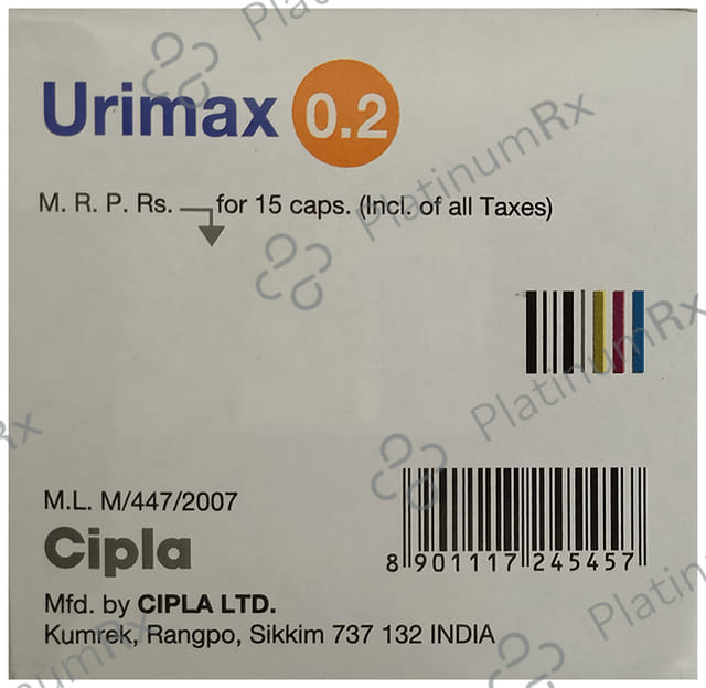 Urimax 0.2mg Capsule MR 15s