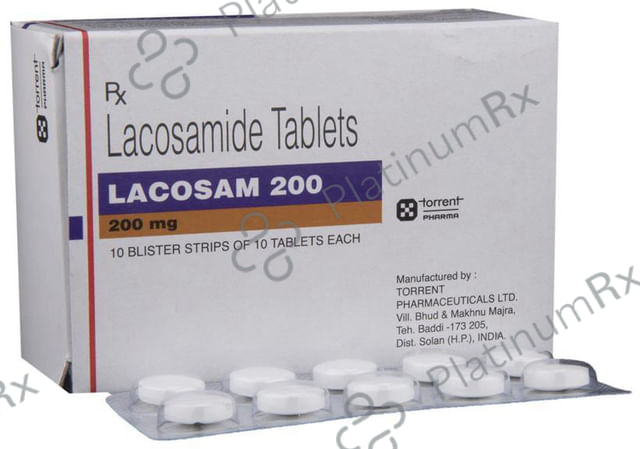 Lacosam 200mg Tablet 10s