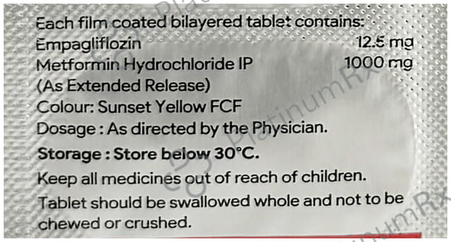 Empashield M 12.5/1000mg Tablet 10s