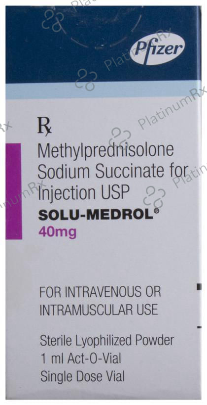 Solu Medrol 40mg Injection 1s