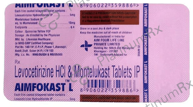 Aimfokast L 5/10mg Tablet 10s