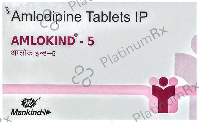 Amlokind 5mg Tablet 15s