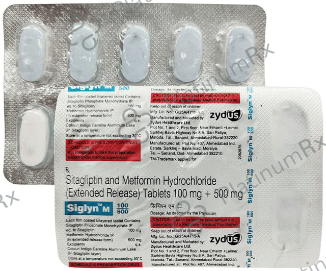 Siglyn M 100/500mg Tablet ER 10s