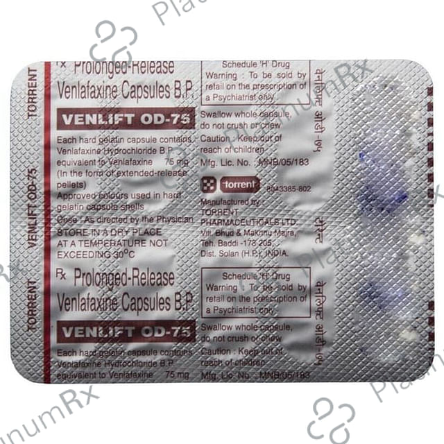Venlift OD 75mg Capsule PR 10s