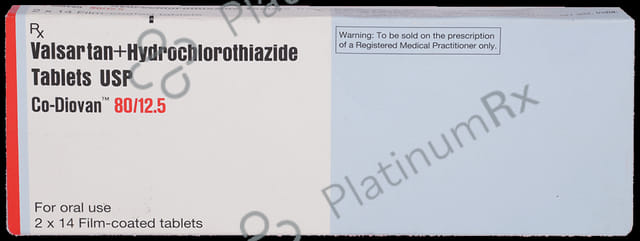 CO Diovan Fct 80mg/12.5mg Tablet 14s