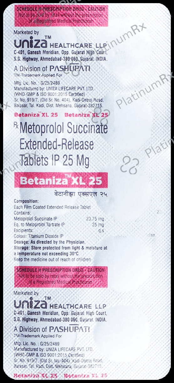 Betaniza XL 25mg Tablet ER 10s