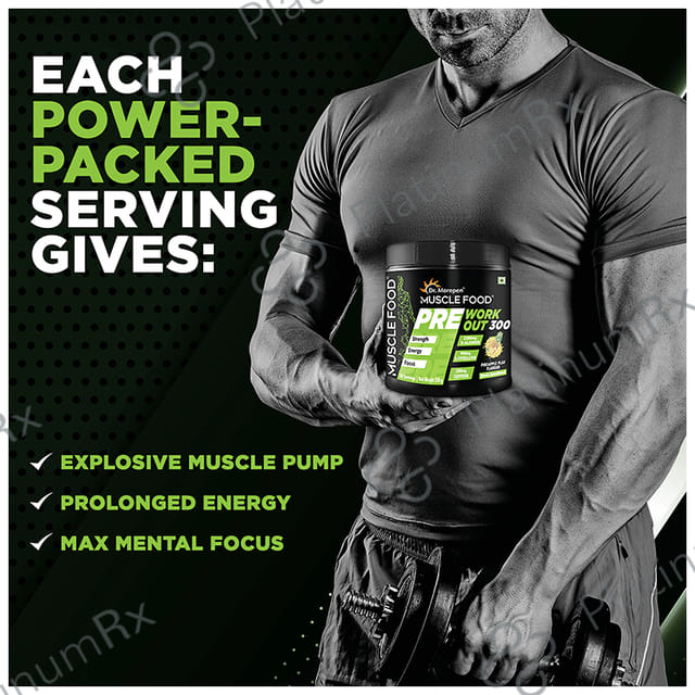 Dr. Morepen Muscle Food Pre Workout 300 Pineapple Play