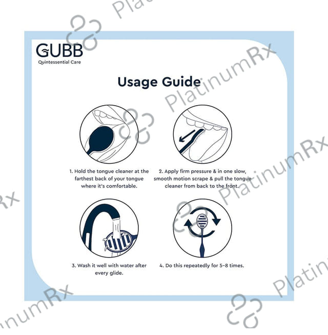 Gubb T+ Tongue Cleaner Grey & Pink