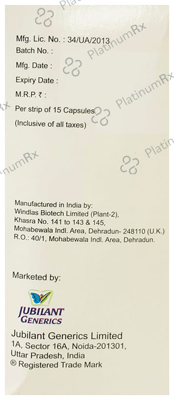 Jubira Gold 20/75/75mg Capsule 15s