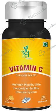 Mint Veda Orange Sugar Free Vitamin C Chewable Tablet