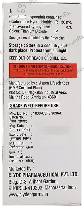 Fexolyde Oral Suspension