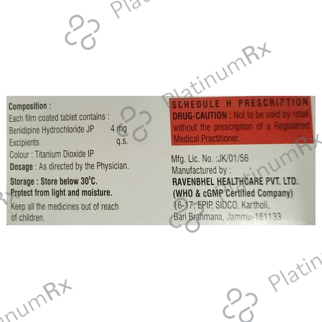 Benidin 4mg Tablet 10s
