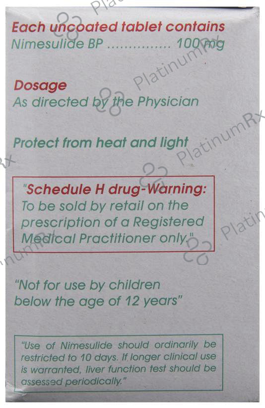 Nicip 100mg Tablet 10s