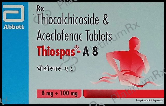 Thiospas A 100/8mg Tablet 15s