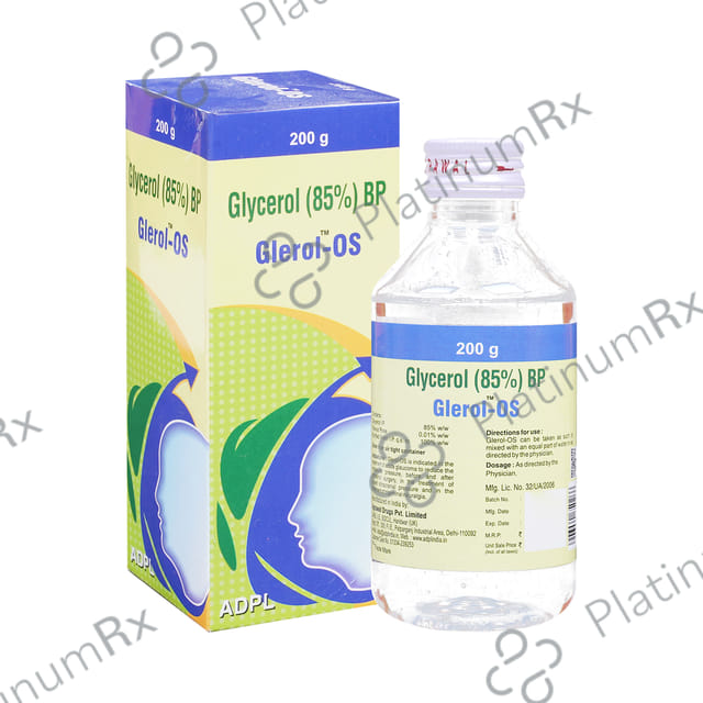Glerol-OS Gel - Glycerol (85%) BP for Eye Health 200 Gel