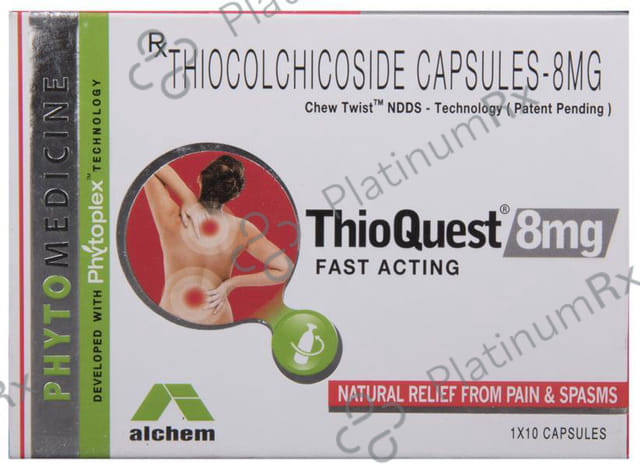Thioquest 8mg Fast Acting Capsule