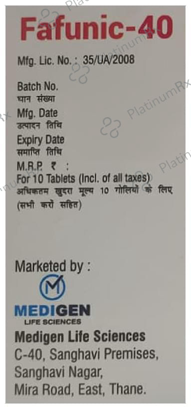 Fafunic 40 Tablet