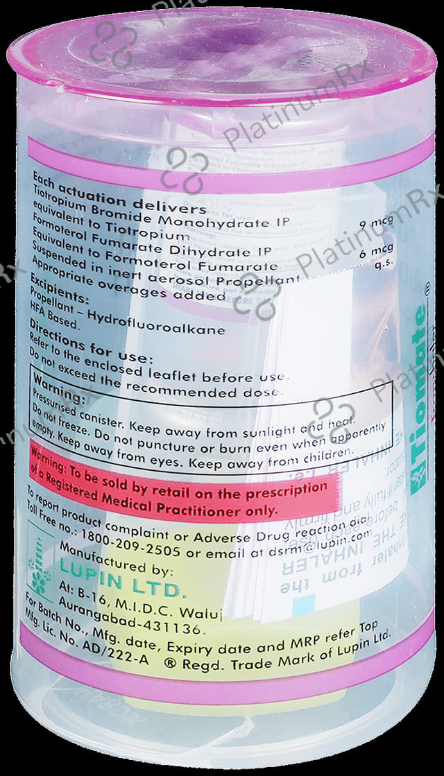 Tiomate 6/9mcg Transhaler 180MDI