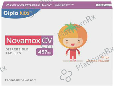 Novamox CV 400/57mg Tablet DT 10s