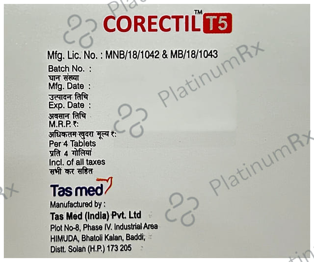 Corectil T 5mg Tablet 4s