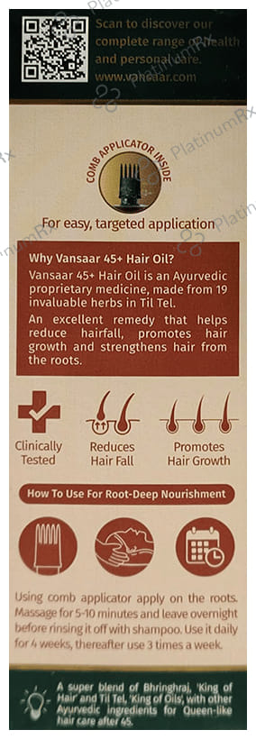 Vansaar Maha Bhringraj Oil 1st Clinically Proven for Hairfall Control 200 ml