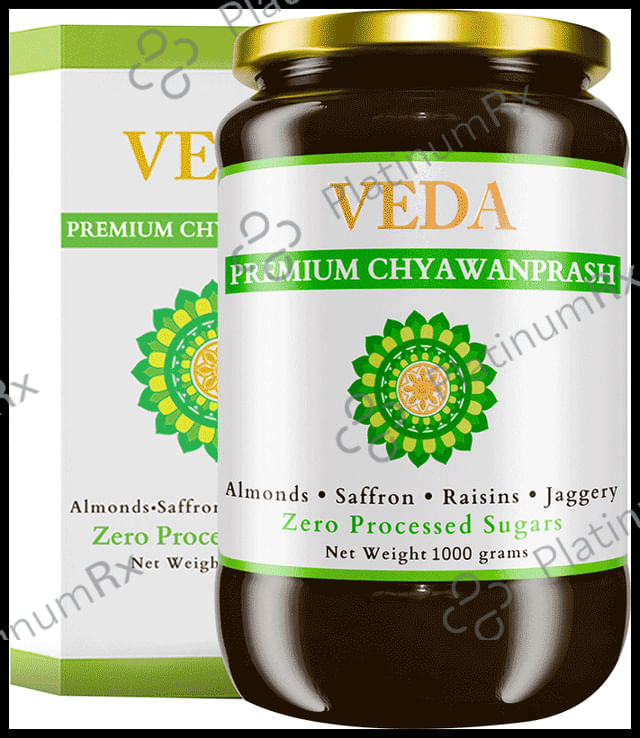 Veda Premium Chyawanprash with Almonds, Saffron, Raisins & Jaggery 1000gm