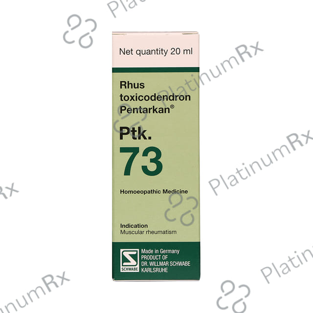 Dr Willmar Schwabe Germany Rhus Toxicodendron Pentarkan Ptk. 73 Drop