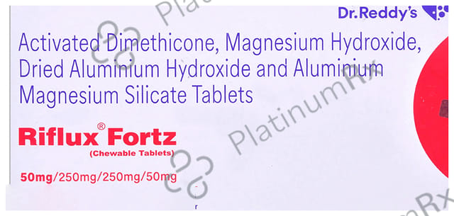 Riflux Fortz 250/50/250mg Chewable Tablet 15s