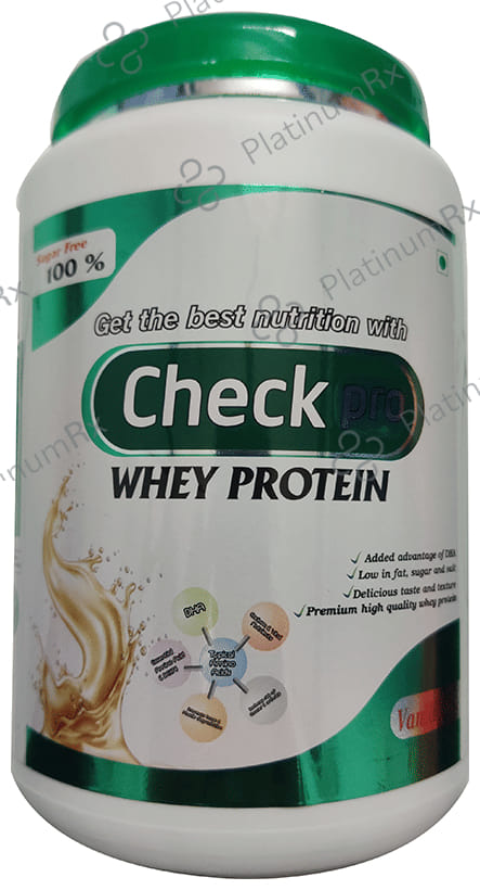 Check Pro Whey Protein Vanilla Flavour Powder 500gm