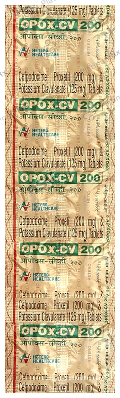 Opox CV 200/125mg Tablet 10s