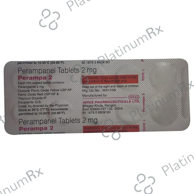 Perampa 2mg Tablet 10s