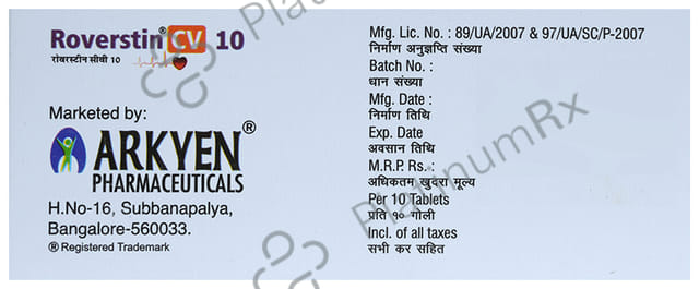 Roverstin CV 10mg Tablet 10s