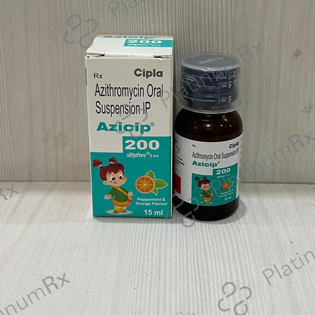 Azicip 200mg Oral suspension 15ml