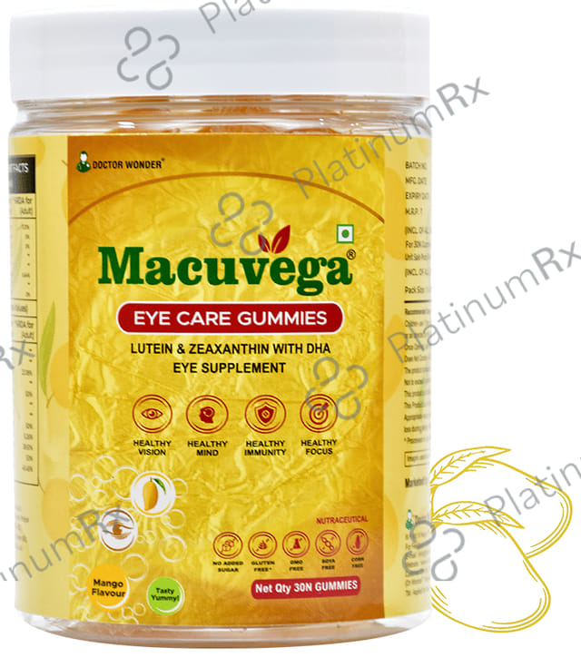 Macuvega Eye Care Gummies (30 Each) Mango 1 Bottle