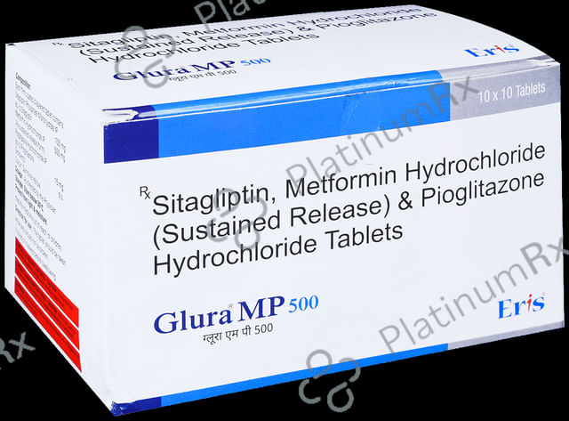 Glura MP 500/15/100mg Tablet SR 10s