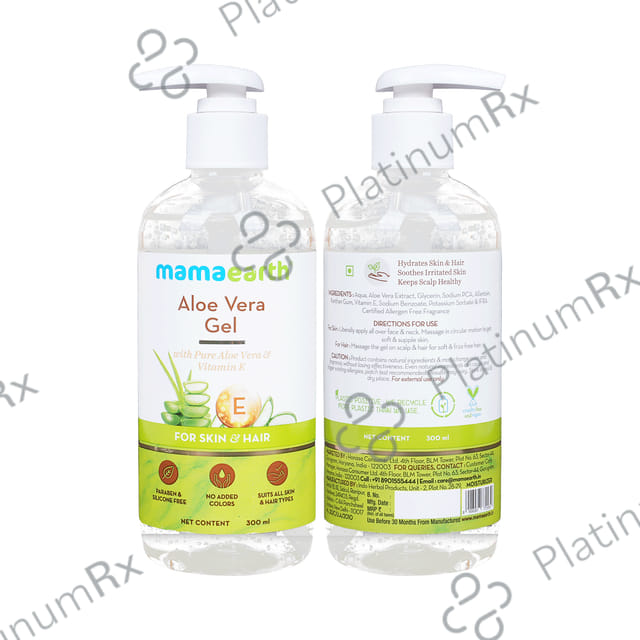 Mamaearth Aloe Vera Gel with Vitamin E for Skin & Hair - Paraben & Silicone-Free