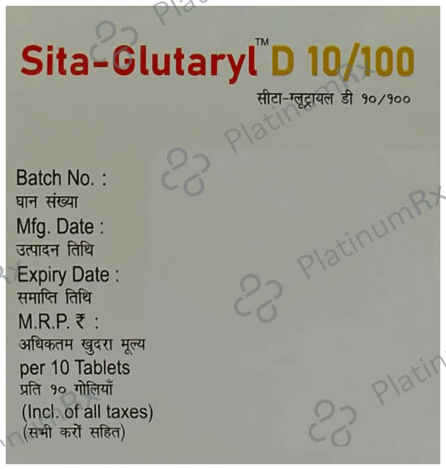 Sita-Glutaryl D 10/100 Tablet