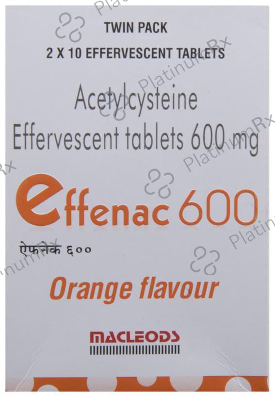 Effenac 600 Effervescent Tablet Orange