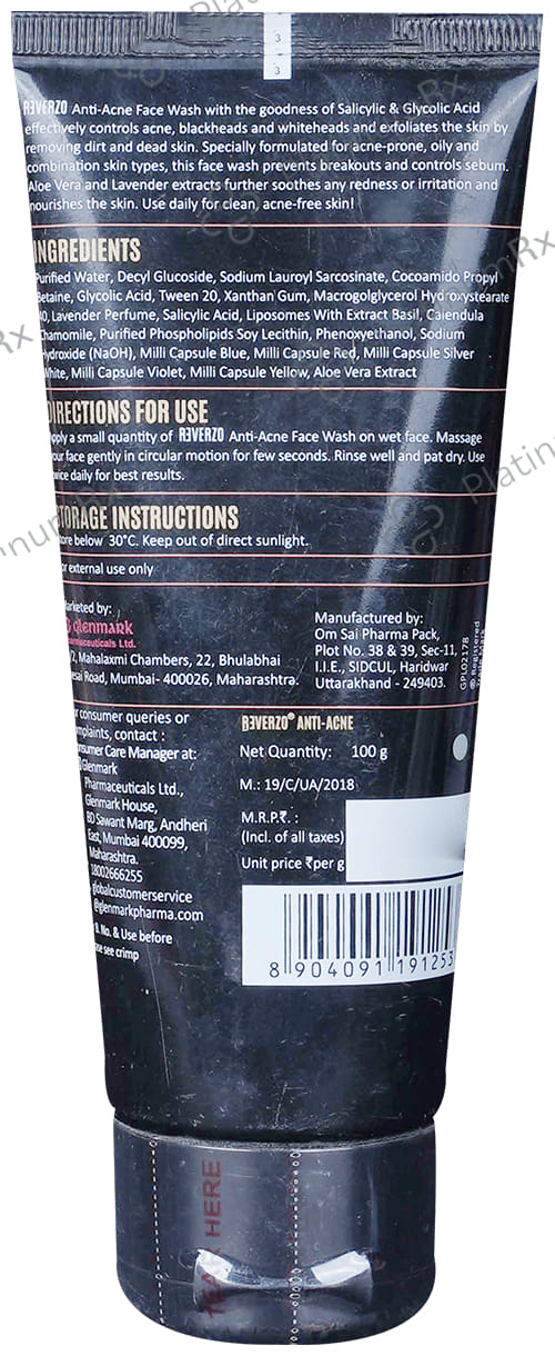 Reverzo Anti-Acne Face Wash