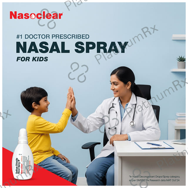 Nasoclear 0.65% Saline Nasal Spray 20ml