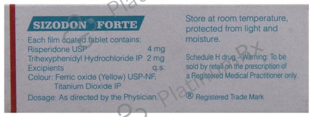 Sizodon Forte 4/2mg Tablet 10s