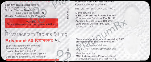 Brivanext 50mg Tablet 10s