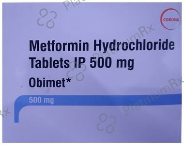 Obimet 500mg Tablet 15s