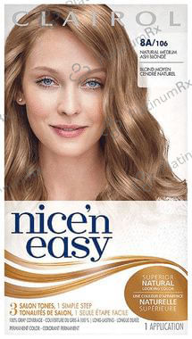 Clairol Nicen Easy 8A/106 Natural Medium Ash Blonde 3 Salon Tones Superior Natural Looking Color